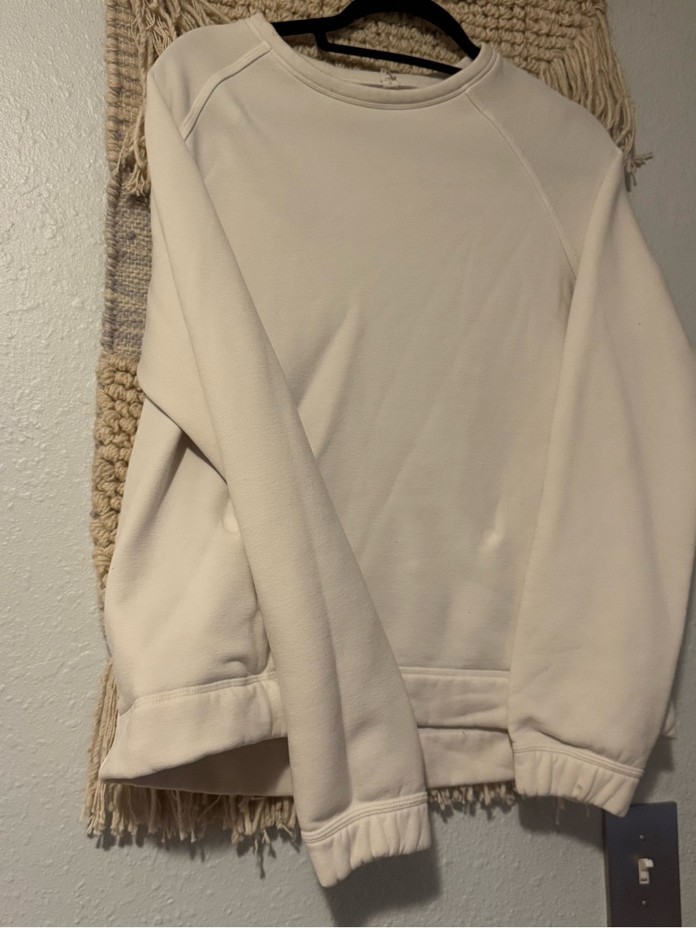 lululemon athletica Cream Crewneck Sweatshirt